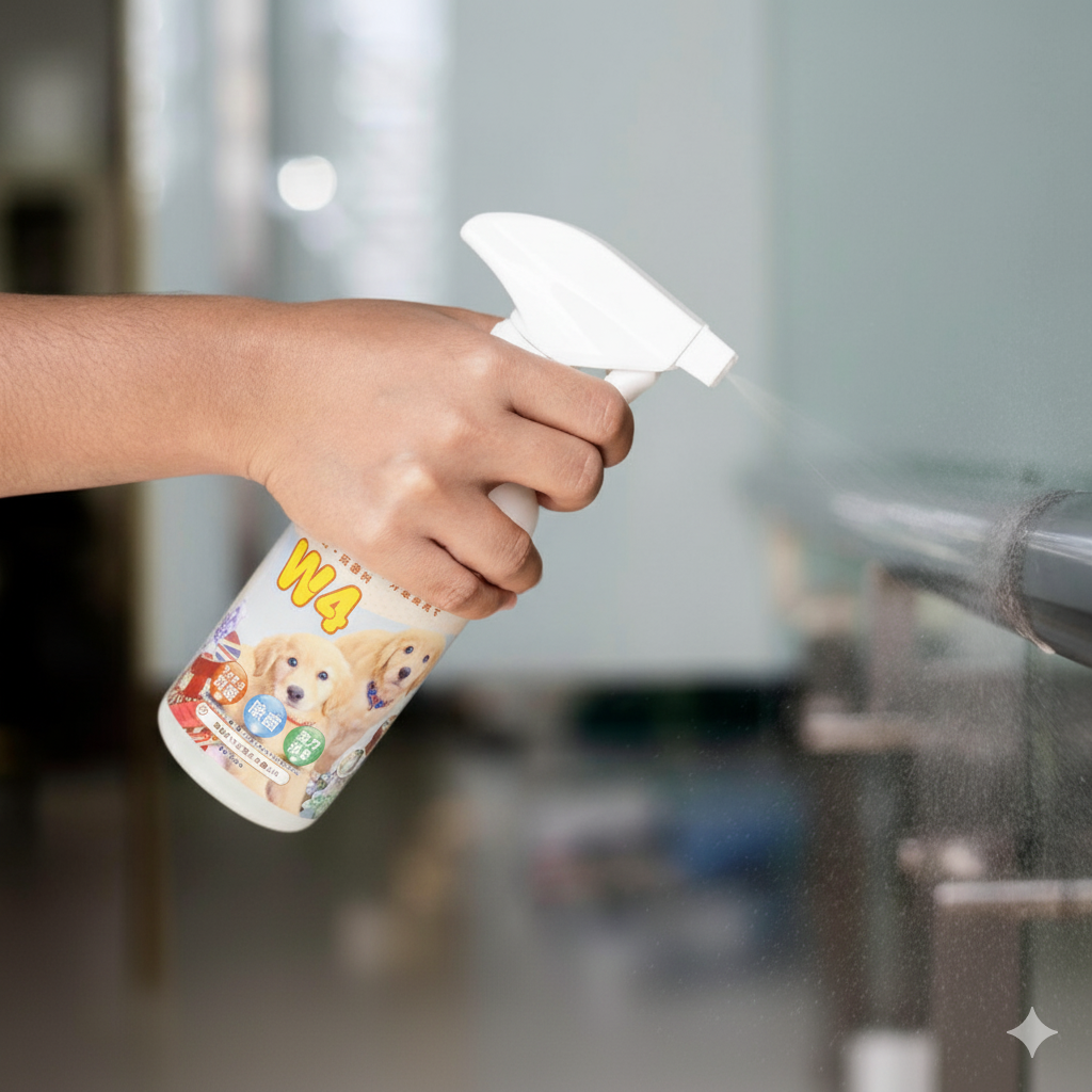 スプレーの使用イメージ