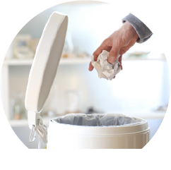 ゴミ箱や排水口まわり